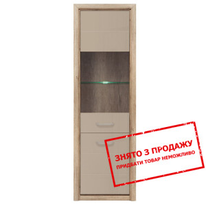 Вітрина Koen 2 REG1D1W BRW 2-дверна Дуб каньйон мо...